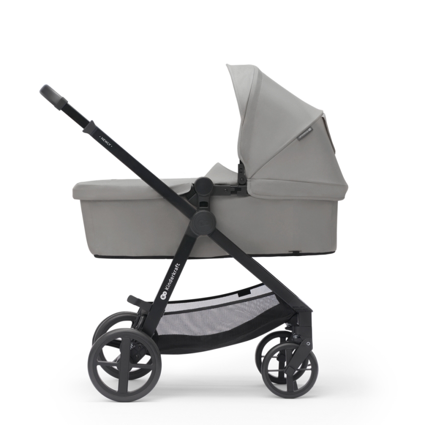 KINDERKRAFT - Passeggino combinato 3in1 NEWLY Moonlight grigio  + seggiolino auto MINK PRO