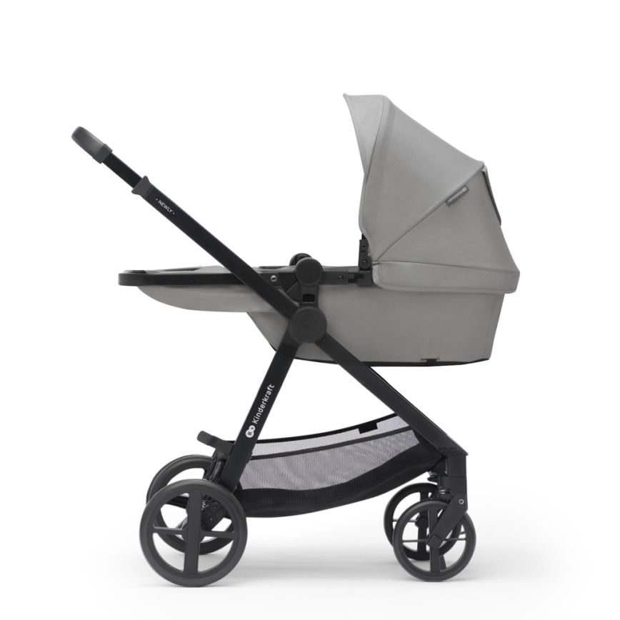 KINDERKRAFT - Passeggino combinato 3in1 NEWLY Moonlight grigio  + seggiolino auto MINK PRO
