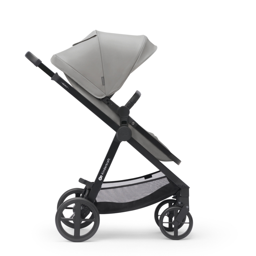 KINDERKRAFT - Passeggino combinato 3in1 NEWLY Moonlight grigio  + seggiolino auto MINK PRO