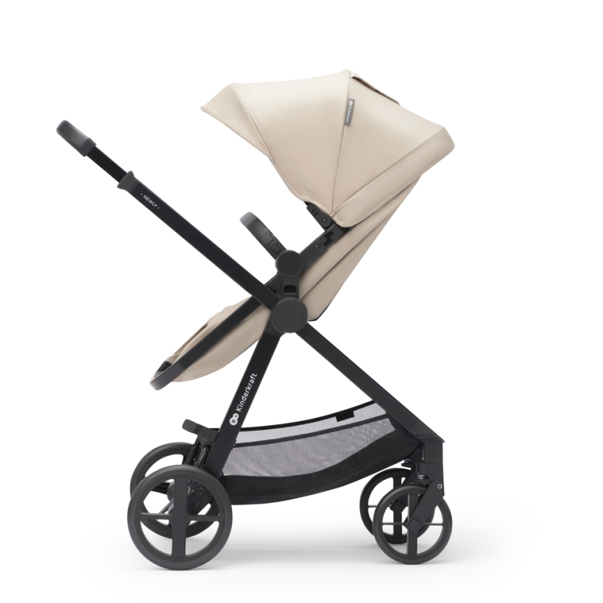 KINDERKRAFT - Passeggino combinato 3in1 NEWLY Sand beige + seggiolino auto MINK PRO