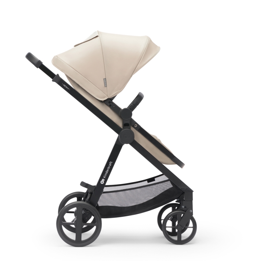 KINDERKRAFT - Passeggino combinato 3in1 NEWLY Sand beige + seggiolino auto MINK PRO