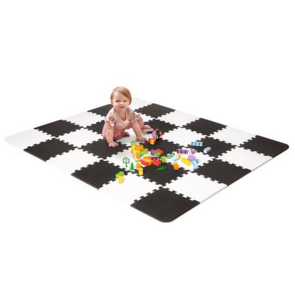 KINDERKRAFT - Puzzle in foam LUNO 30 pezzi nero/bianco