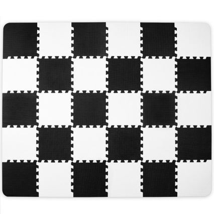 KINDERKRAFT - Puzzle in foam LUNO 30 pezzi nero/bianco