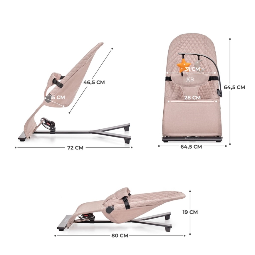 KINDERKRAFT - Sdraio per bambini MIMI rosa