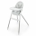 KINDERKRAFT - Sedia da pranzo per bambini 2in1 DINNLY grigio