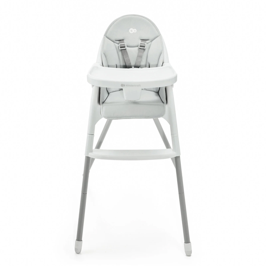 KINDERKRAFT - Sedia da pranzo per bambini 2in1 DINNLY grigio