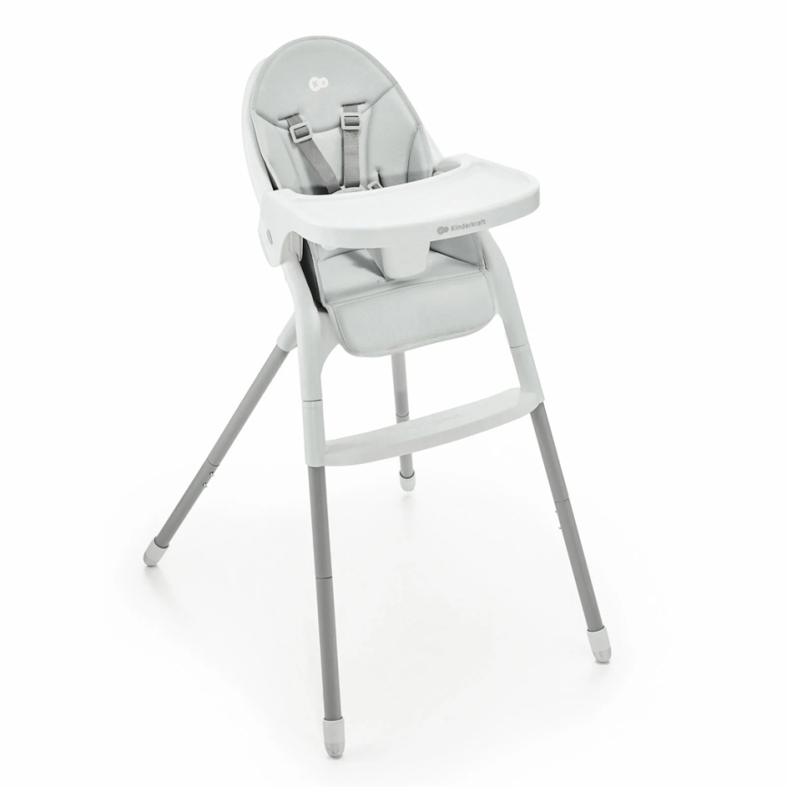 KINDERKRAFT - Sedia da pranzo per bambini 2in1 DINNLY grigio