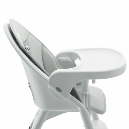 KINDERKRAFT - Sedia da pranzo per bambini 2in1 DINNLY grigio