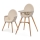 KINDERKRAFT - Sedia da pranzo per bambini 2v1 FINI2 faggio/beige