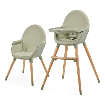 KINDERKRAFT - Sedia da pranzo per bambini 2v1 FINI2 faggio/verde