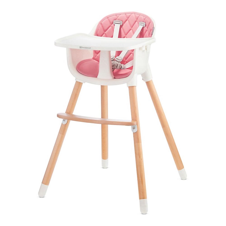 KINDERKRAFT - Sedia da pranzo per bambini SIENNA faggio/rosa