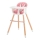 KINDERKRAFT - Sedia da pranzo per bambini SIENNA faggio/rosa
