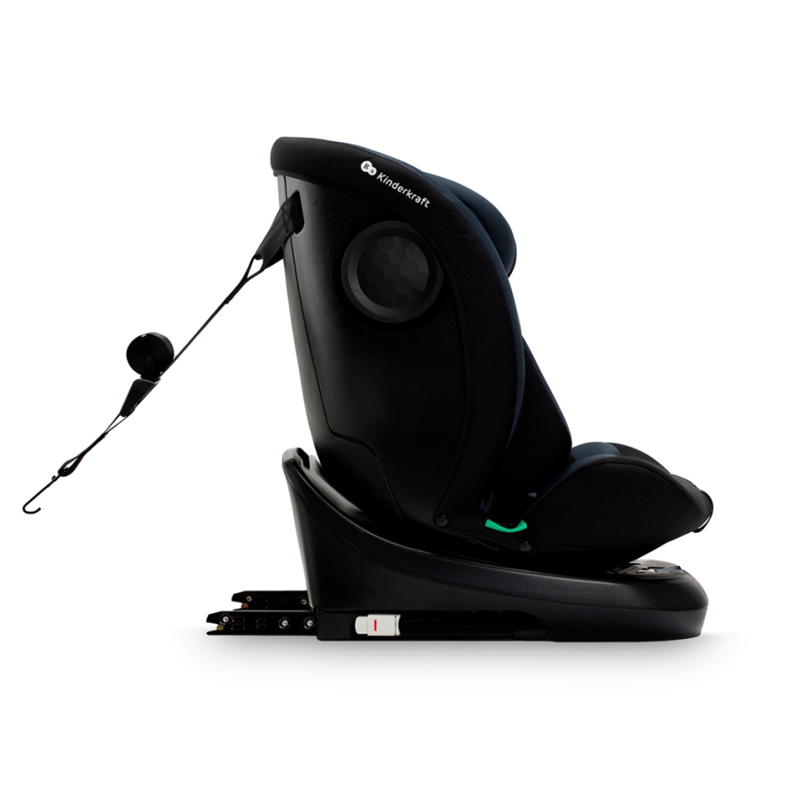 KINDERKRAFT - Seggiolino auto con base girevole I-GROW i-Size (40-150 cm) nero