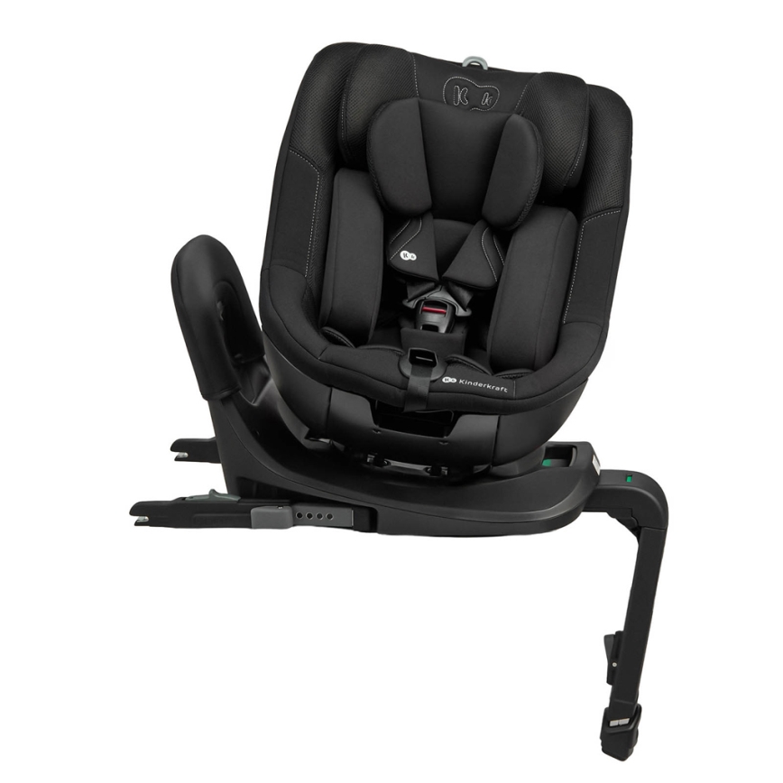 KINDERKRAFT - Seggiolino auto con base girevole I-GUARD i-Size 40-105 cm nero