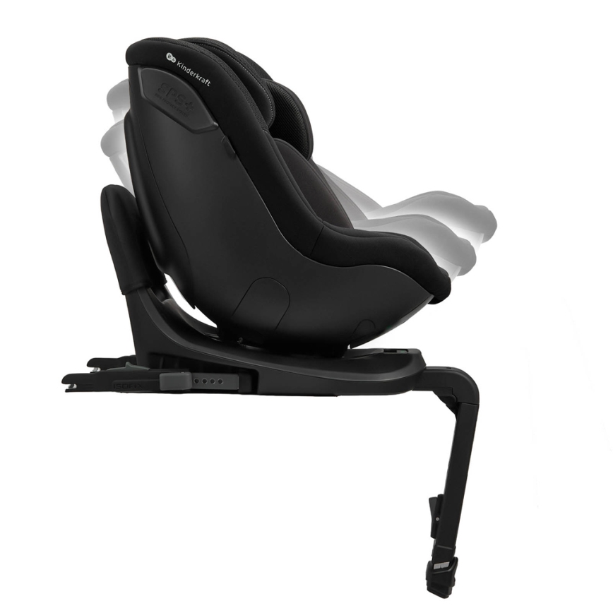 KINDERKRAFT - Seggiolino auto con base girevole I-GUARD i-Size 40-105 cm nero