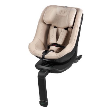 KINDERKRAFT - Seggiolino auto con base girevole I-GUARD PRO i-Size 61-105 cm beige