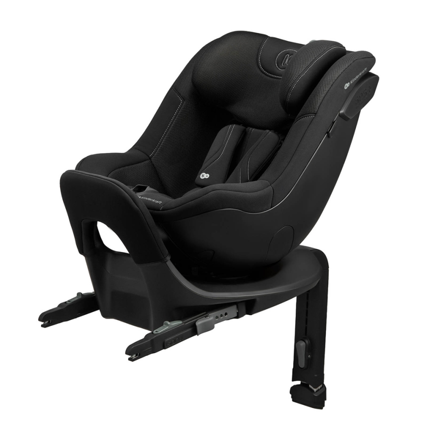 KINDERKRAFT - Seggiolino auto con base girevole I-GUARD PRO i-Size 61-105 cm nero