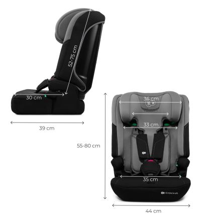 KINDERKRAFT - Seggiolino auto I-COMFY i-Size 76-150 cm grigio