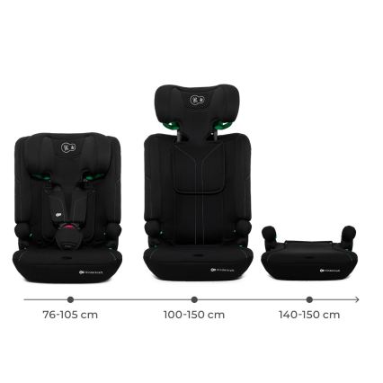KINDERKRAFT - Seggiolino auto I-COMFY i-Size 76-150 cm nero