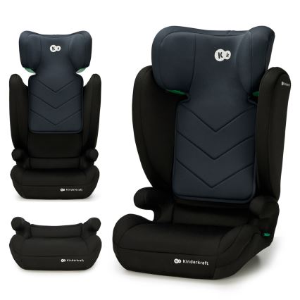 KINDERKRAFT - Seggiolino auto I-SPARK i-Dimensioni (100-150 cm) nero