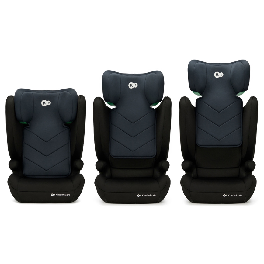 KINDERKRAFT - Seggiolino auto I-SPARK i-Dimensioni (100-150 cm) nero
