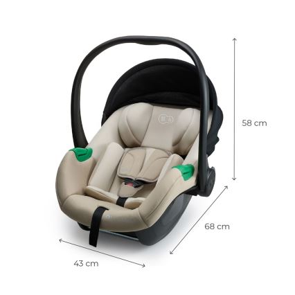 KINDERKRAFT - Seggiolino auto MINK PRO 2 40-87 cm (0-13 kg) beige