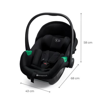 KINDERKRAFT - Seggiolino auto MINK PRO 2 40-87 cm (0-13 kg) nero