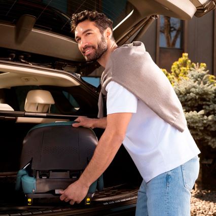 KINDERKRAFT - Seggiolino auto pieghevole UNITY 2 i-Size 100-150 cm turchese