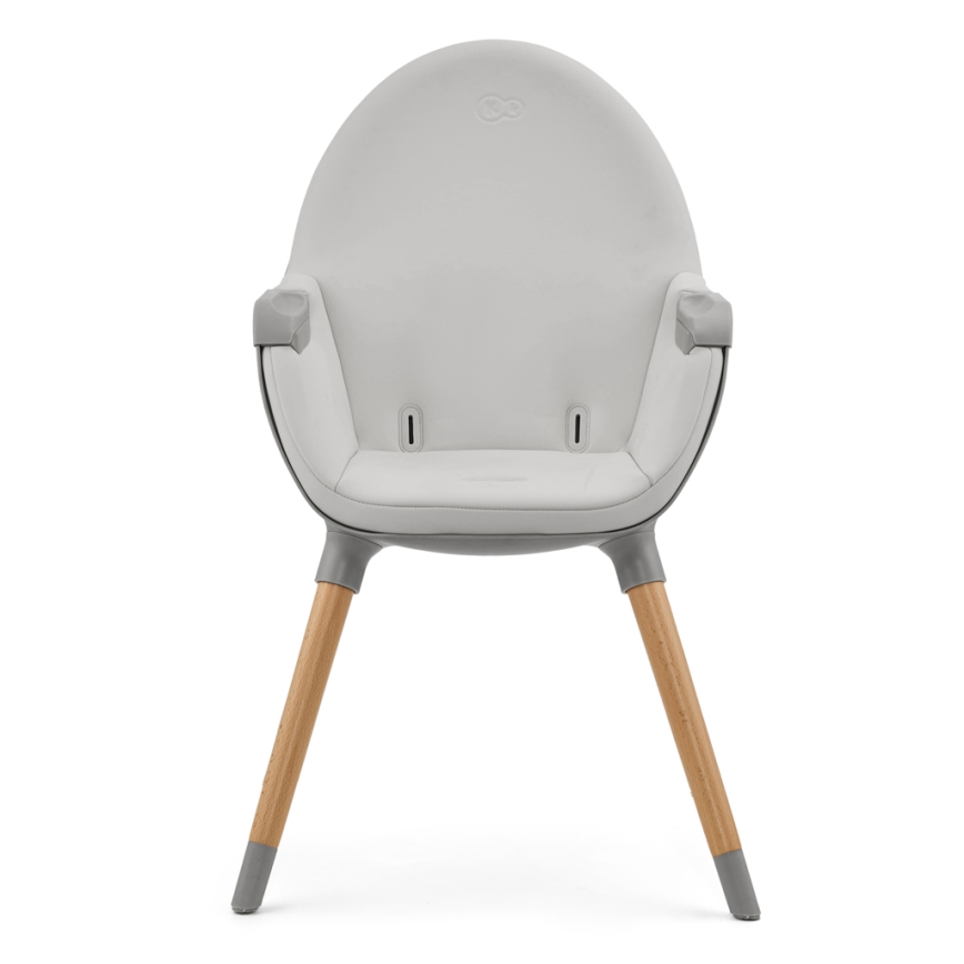 KINDERKRAFT - Seggiolone per bambini 2 in 1 FINI2 faggio/grigio