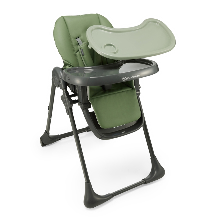 KINDERKRAFT - Seggiolone da pappa 2 in 1 TUMMIE verde