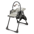 KINDERKRAFT - Seggiolone da pranzo 2 in 1 per bambini TUMMIE grigio