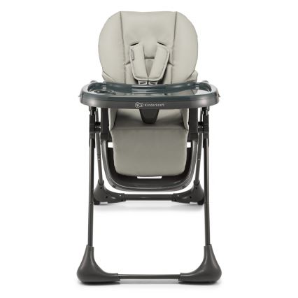 KINDERKRAFT - Seggiolone da pranzo 2 in 1 per bambini TUMMIE grigio