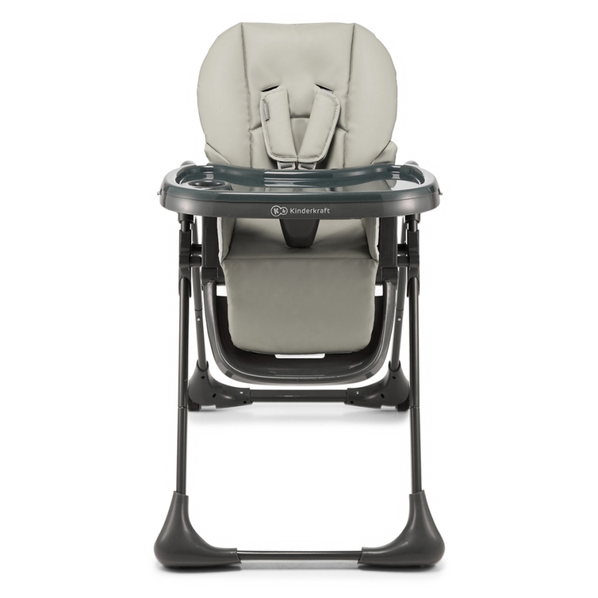 KINDERKRAFT - Seggiolone da pranzo 2 in 1 per bambini TUMMIE grigio