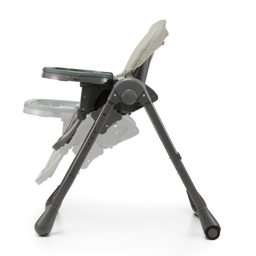 KINDERKRAFT - Seggiolone da pranzo 2 in 1 per bambini TUMMIE grigio