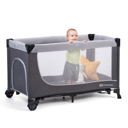 KINDERKRAFT SELECT - Culla da viaggio LEODY grigio