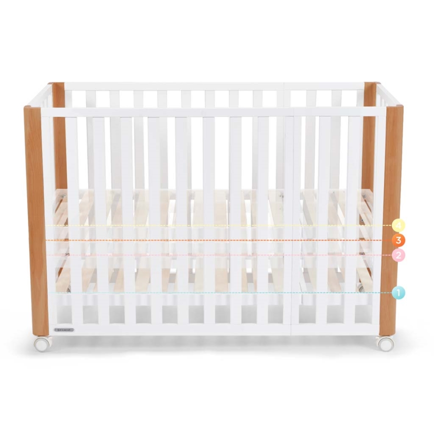KINDERKRAFT SELECT - Lettino 4 in 1 KOYA Premium faggio/pino