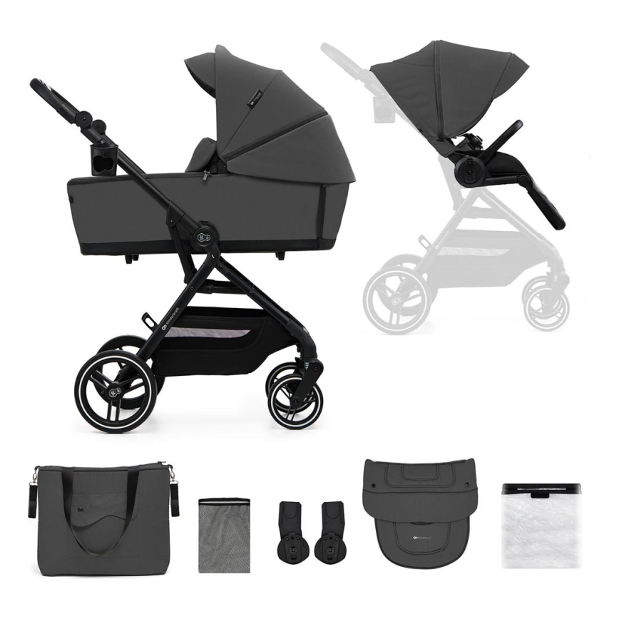 KINDERKRAFT SELECT - Passeggino combinato 2in1 YOXI Moonlight grigio