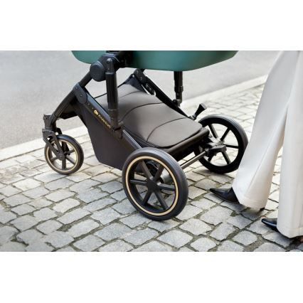 KINDERKRAFT SELECT - Passeggino combinato 3in1 PRIME 2 Premium Dark verde + seggiolino auto
