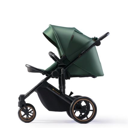 KINDERKRAFT SELECT - Passeggino combinato 3in1 PRIME 2 Premium Dark verde + seggiolino auto