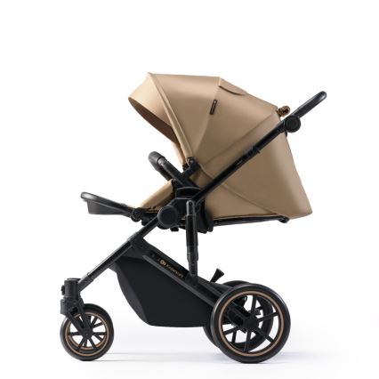 KINDERKRAFT SELECT - Passeggino combinato 3in1 PRIME 2 Premium Sandrose beige + seggiolino auto