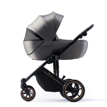 KINDERKRAFT SELECT - Passeggino combinato 3in1 PRIME 2 Premium Shadow grigio + seggiolino auto