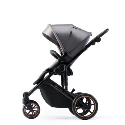 KINDERKRAFT SELECT - Passeggino combinato 3in1 PRIME 2 Premium Shadow grigio + seggiolino auto