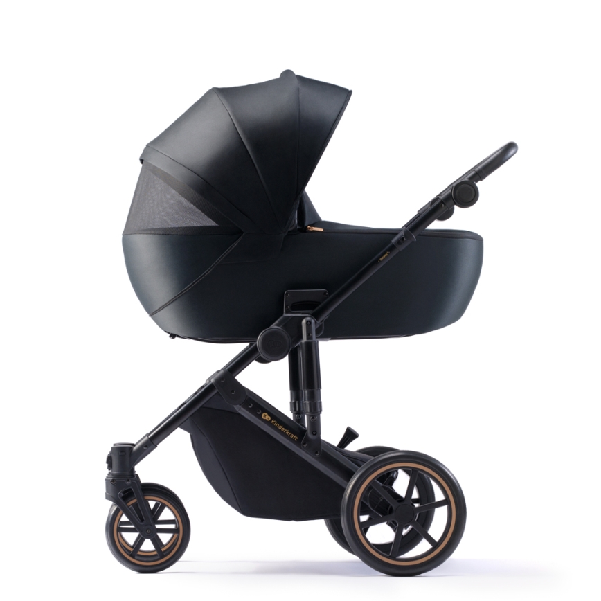 KINDERKRAFT SELECT - Passeggino combinato 3in1 PRIME 2 Premium Venezian nero + seggiolino auto
