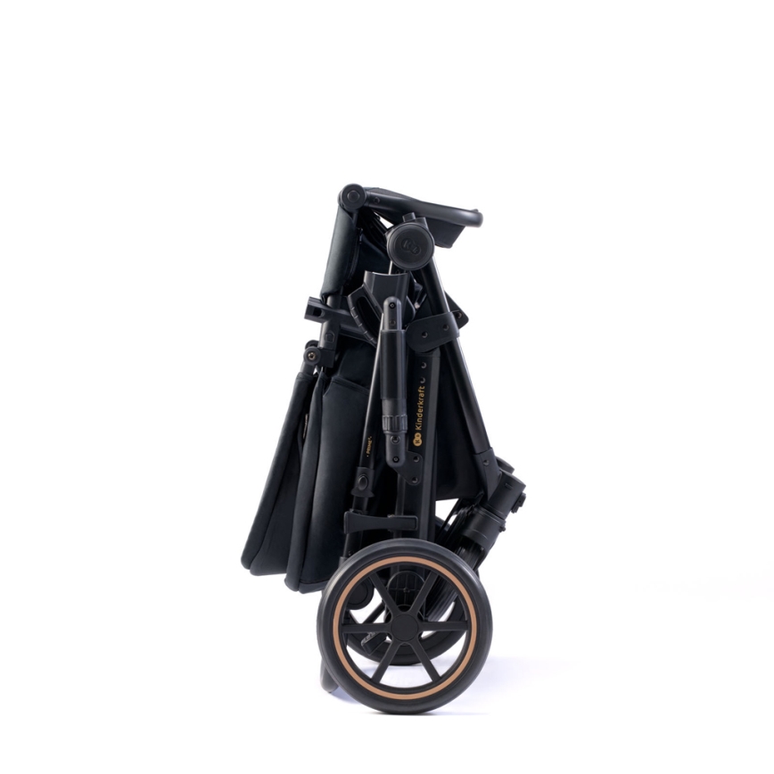 KINDERKRAFT SELECT - Passeggino combinato 3in1 PRIME 2 Premium Venezian nero + seggiolino auto