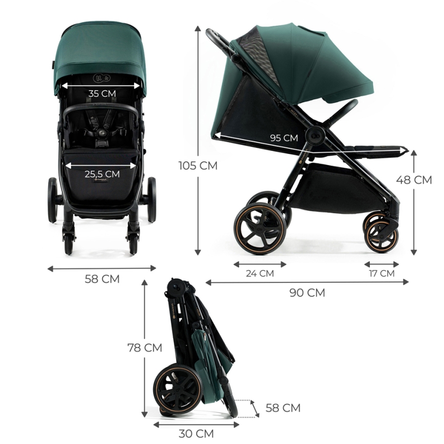 KINDERKRAFT SELECT - Passeggino MITZY Jade verde