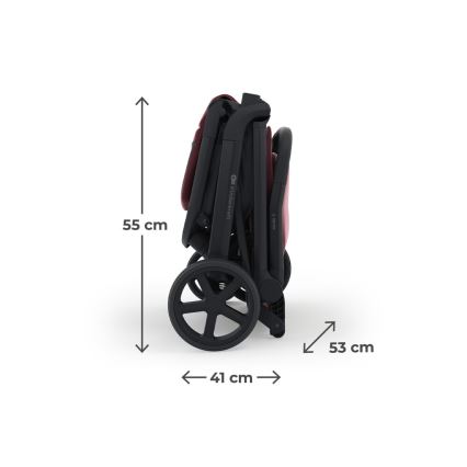KINDERKRAFT SELECT - Passeggino sportivo NUBI 3 Dark Ruby