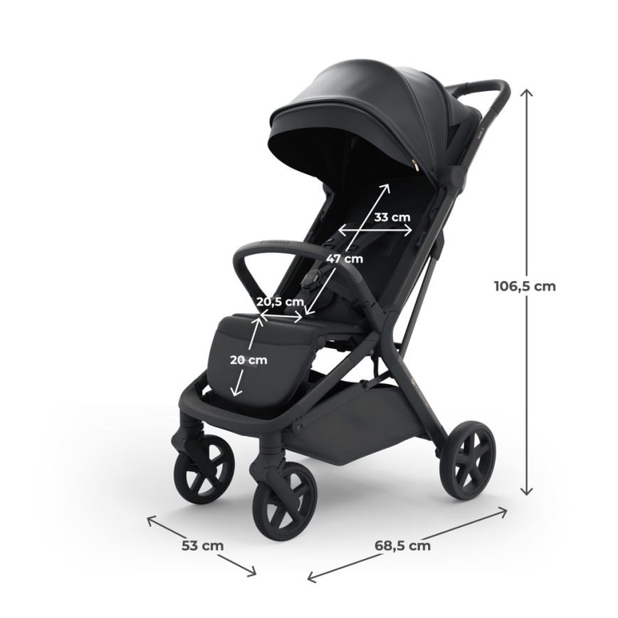 KINDERKRAFT SELECT - Passeggino sportivo NUBI 3 Nero Notte