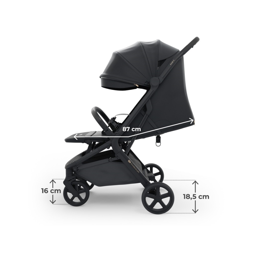 KINDERKRAFT SELECT - Passeggino sportivo NUBI 3 Nero Notte