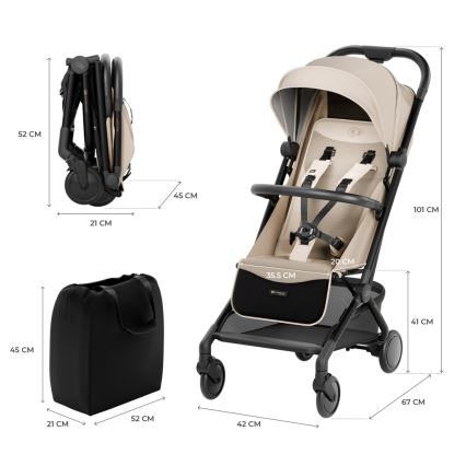 KINDERKRAFT SELECT - Passeggino sportivo PILOT 2 beige