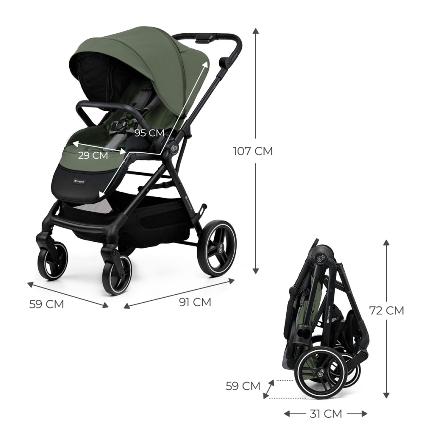 KINDERKRAFT SELECT - Passeggino sportivo YOXI Mystic green